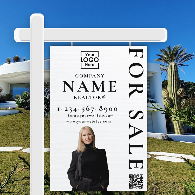 Real Estate Modern For Sale Sold White Black Sign (Real Estate Modern For Sale Sold White Black Sign)