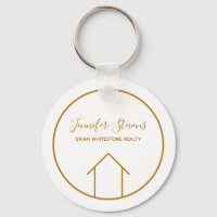 Real Estate Modern House Chic Gold Custom Realtor