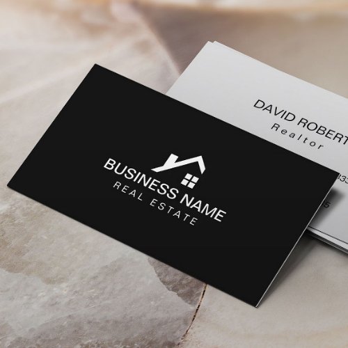 Real Estate Modern House Logo Professional Business Card