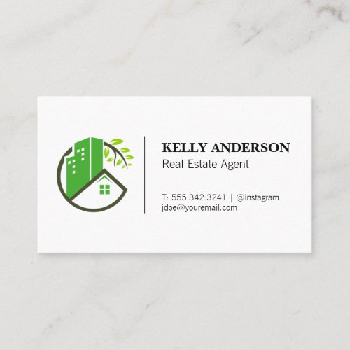 Real Estate Modern Icon Business Card