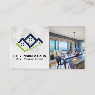 Real Estate Modern Kitchen   Homes Icon Business Card
