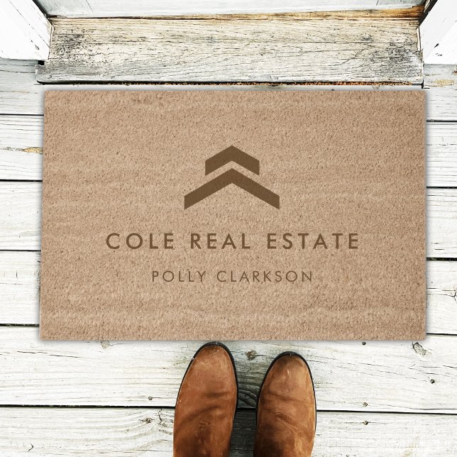 Real Estate | Modern Listing Agent Realtor Coir Fiber Doormat (Creator Uploaded)
