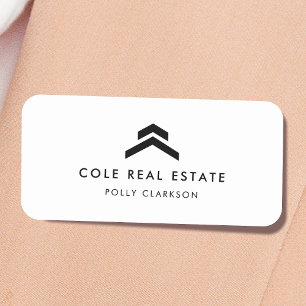 Real Estate Modern Minimal Listing Agent Realtor Name Tag