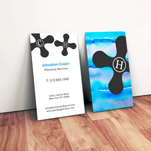 Real Estate Modern Watercolor Business Card
