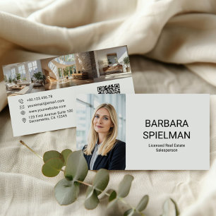 Real Estate Mortgage Agent Property Photo Collage Business Card
