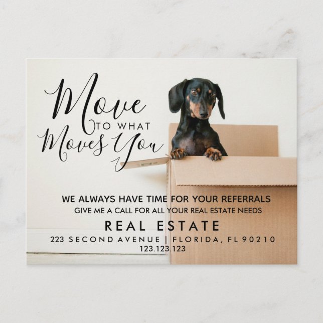 real estate  Move to what moves you  Announcement  (Front)