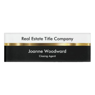 Real Estate Name Tag