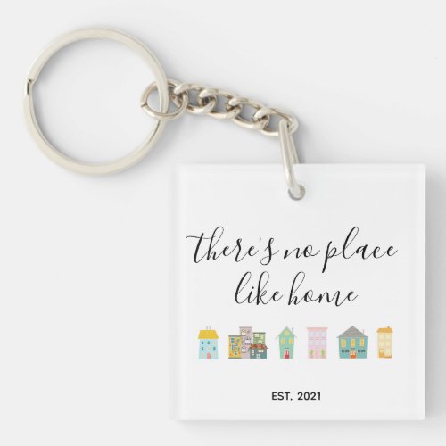 Real Estate New Homeowner Congratulations Keychain
