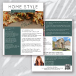 Real Estate November Newsletter Promotional Flyer<br><div class="desc">This HOME STYLE real estate marketing newsletter will raise your brand awareness and generate new leads. The modern design will catch the eye of your potential clients and let them know that you are the friendly,  knowledgeable real estate agent.</div>