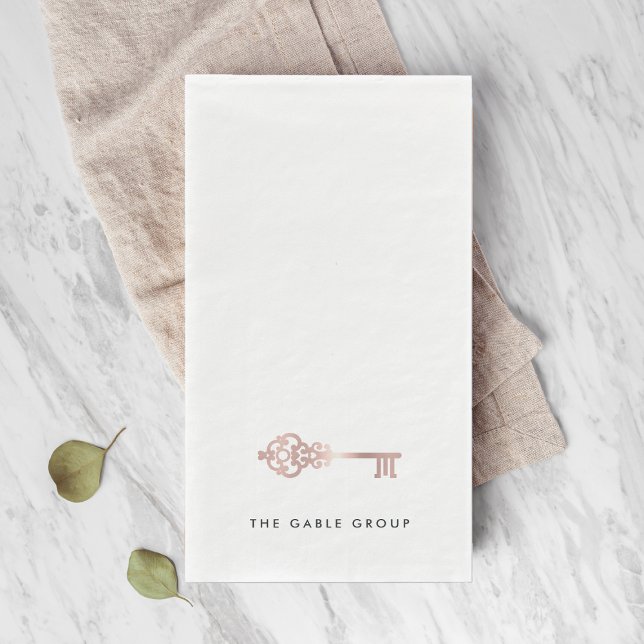 Real Estate Office | Home Showing | Open House Paper Guest Towels (Creator Uploaded)
