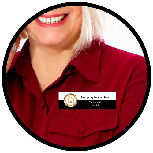 Real Estate Office Staff Name Tag