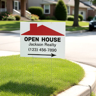 Real Estate Open House Advertising Signs