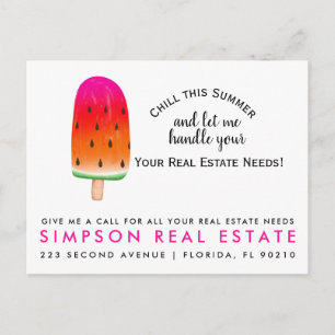 Real estate Open House ice-lolly Pop by Postcard