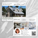 Real Estate Open House Invites Photos QR Code Flyer<br><div class="desc">Invite potential buyers to your Open House event with this professional flyer</div>