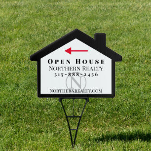 Real Estate Open House or Garage Sale Estate Sale Sign