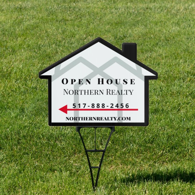 Real Estate Open House or Garage Sale Estate Sale Sign (Insitu)