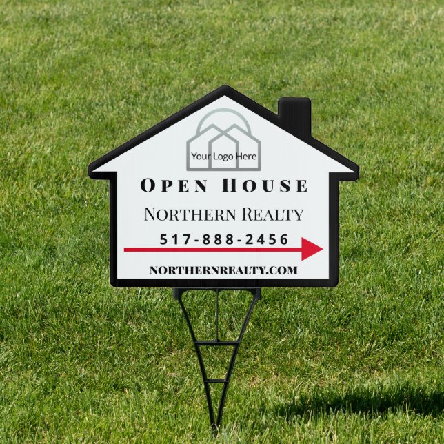 Real Estate Open House or Garage Sale Estate Sale Sign (Insitu)