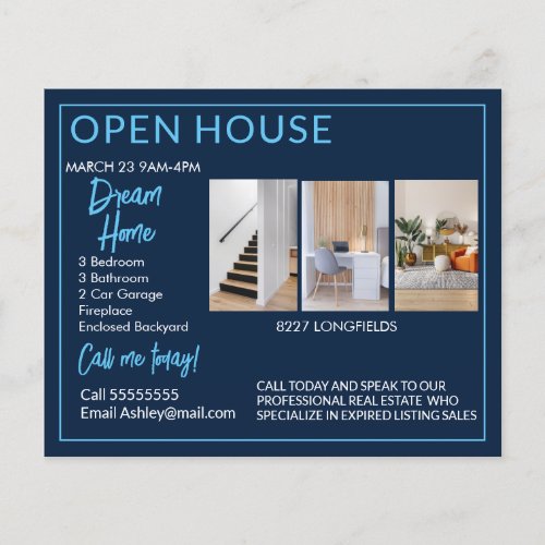 Real Estate Open House Postcards Flyer