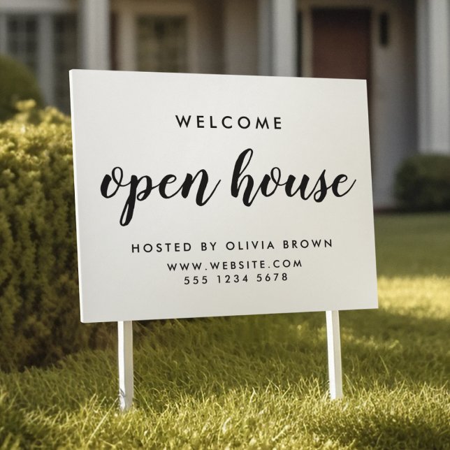Real Estate Open House Property Listing Yard Sign (Creator Uploaded)