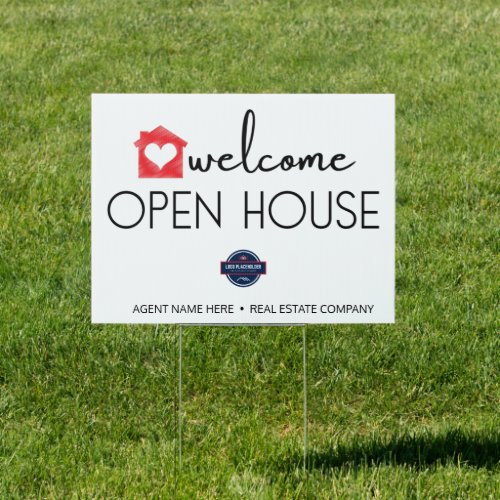 Real Estate Open House Welcome Sign Editable Agent