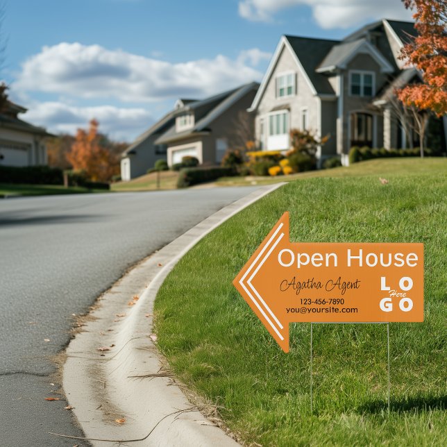 Real Estate Open House Yellow Arrow Yard Sign (Creator Uploaded)