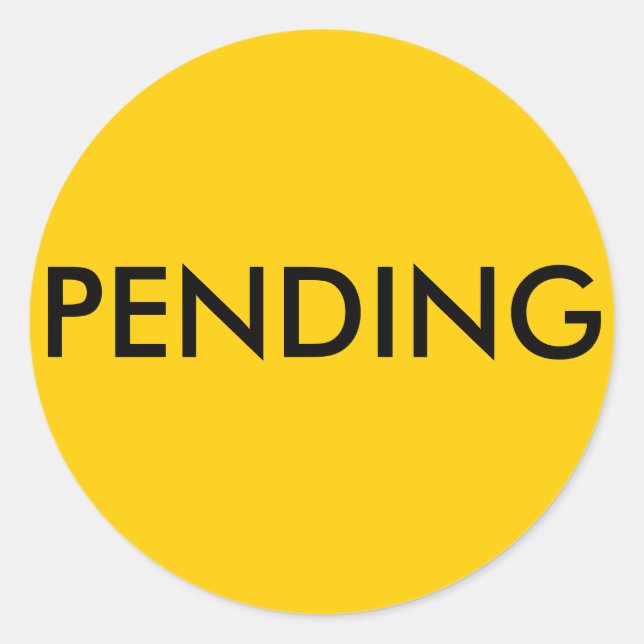 Real Estate Pending Sticker (Front)