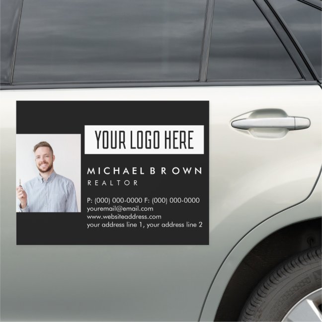 Real Estate Photo Elegant Basic Car Magnet