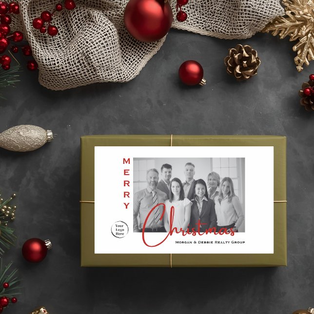 Real Estate Photo & Logo | Christmas Gift Label  (Creator Uploaded)