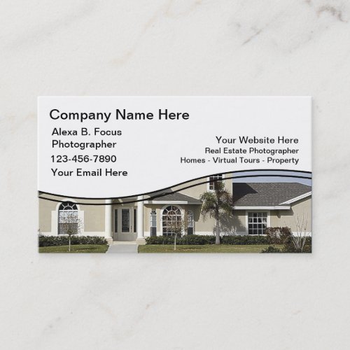 Real Estate Photographer Business Card