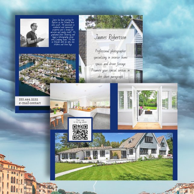 Real Estate Photographer Folded Brochure Template Flyer (Creator Uploaded)