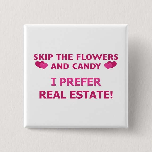 Real-Estate Pinback Button (Front)