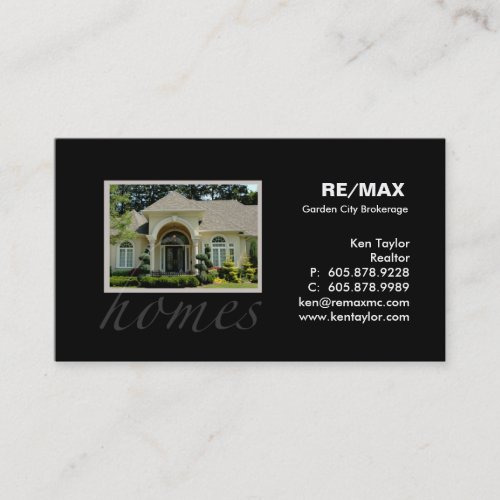 Real Estate Pretty Yellow House Business Card