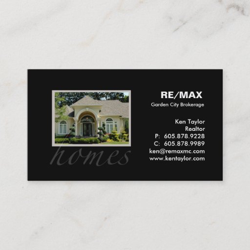 Customizable Real Estate Pretty Yellow House Business Card