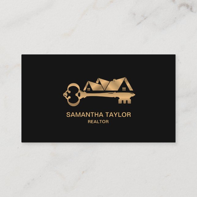Real Estate Professional  Add Photo and logo Busin Business Card (Back)
