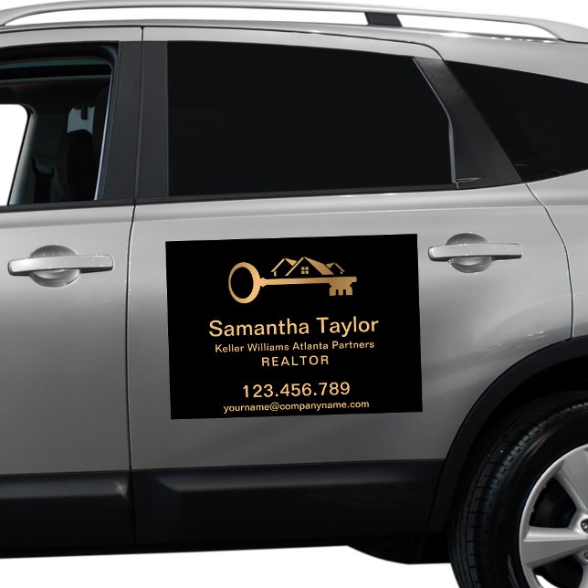 Real Estate Professional  Add Photo and logo Busin Car Magnet (Creator Uploaded)