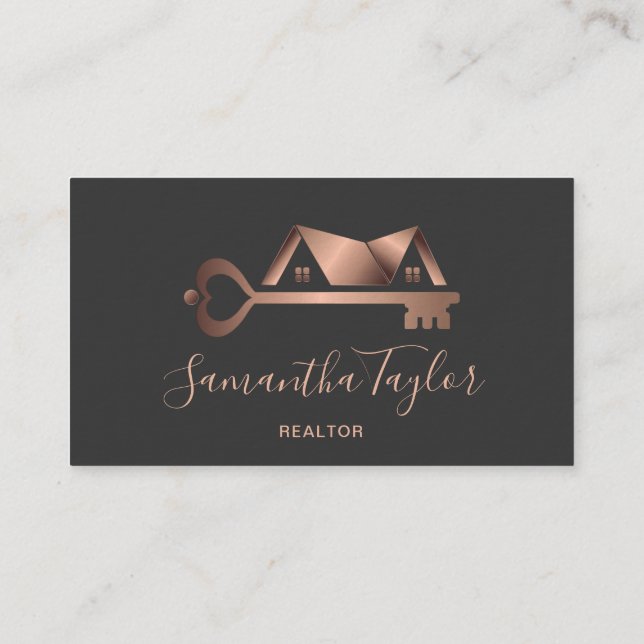 Real Estate Professional  Add Photo logo Realtor B Business Card (Back)