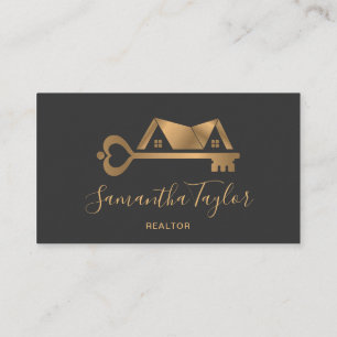 Real Estate Professional Add Photo logo Realtor B Business Card