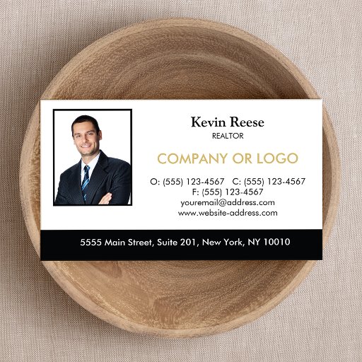 Customizable Real Estate Professional Add Your Photo Business Card