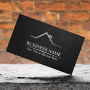 Real Estate Professional Black Business Card at Zazzle