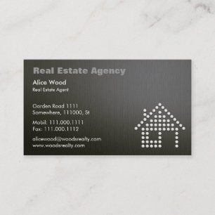 Real Estate Professional Dark Business Card