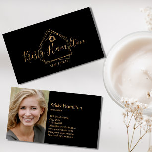 real estate professional house realtor add photo business card