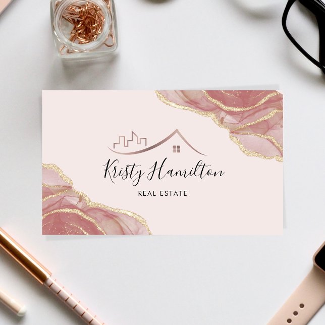 real estate professional house realtor gold busine business card (Creator Uploaded)