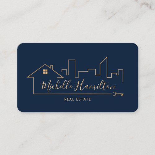 real estate professional house realtor gold photo  business card