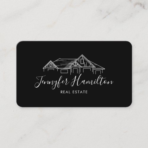 real estate professional house realtor gold photo  business card