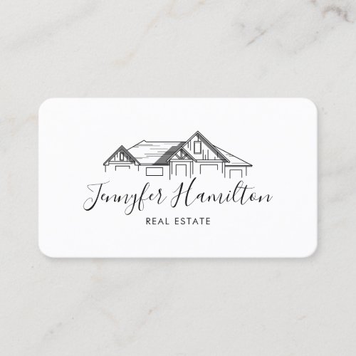 real estate professional house realtor gold photo  business card