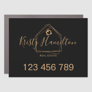 real estate professional house realtor mortgage car magnet