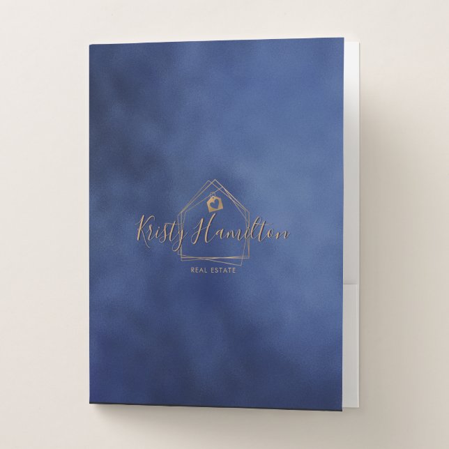 real estate professional house realtor notary pock pocket folder (Front)