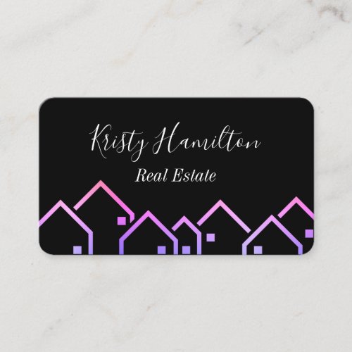 real estate professional house realtor  silver bus business card