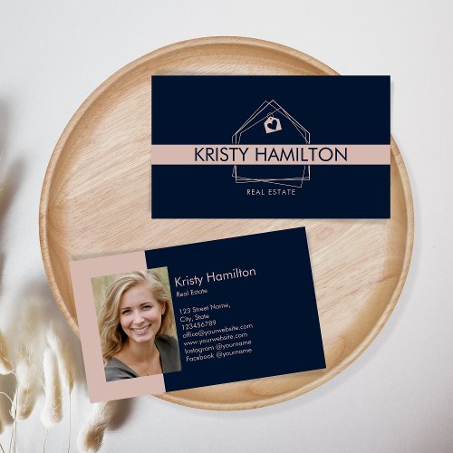 Real Estate Professional Modern Realtor Add Photo Business Card