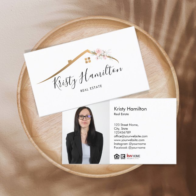 real estate professional realtor key add photo  bu business card (Creator Uploaded)